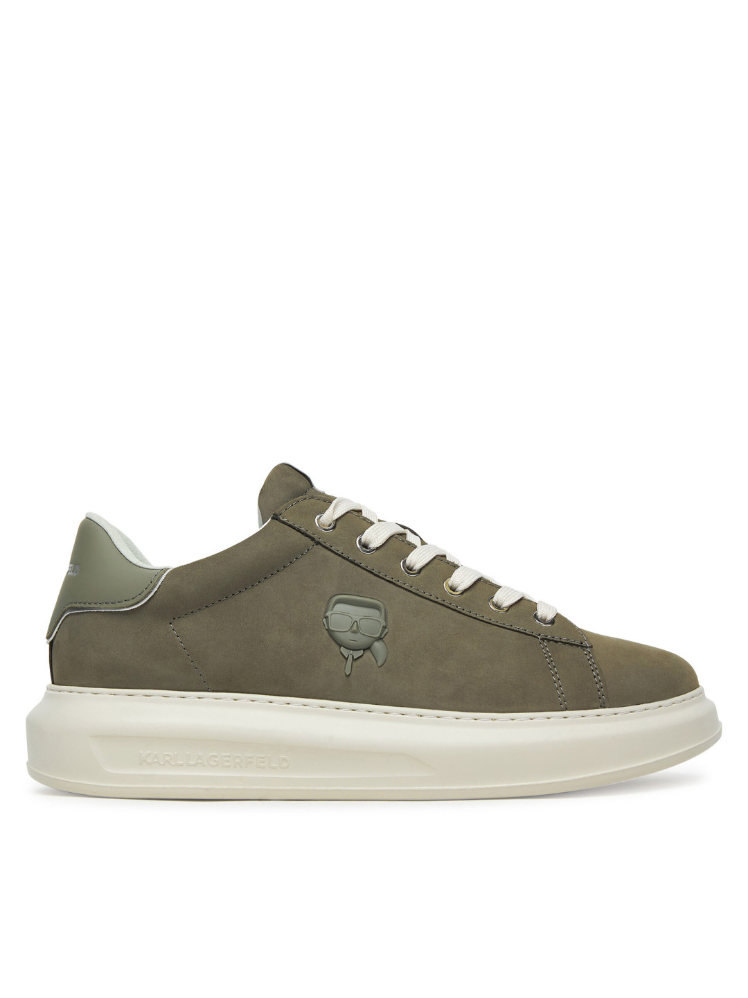 Sneakersy KARL LAGERFELD Kapri KL52572N Khaki