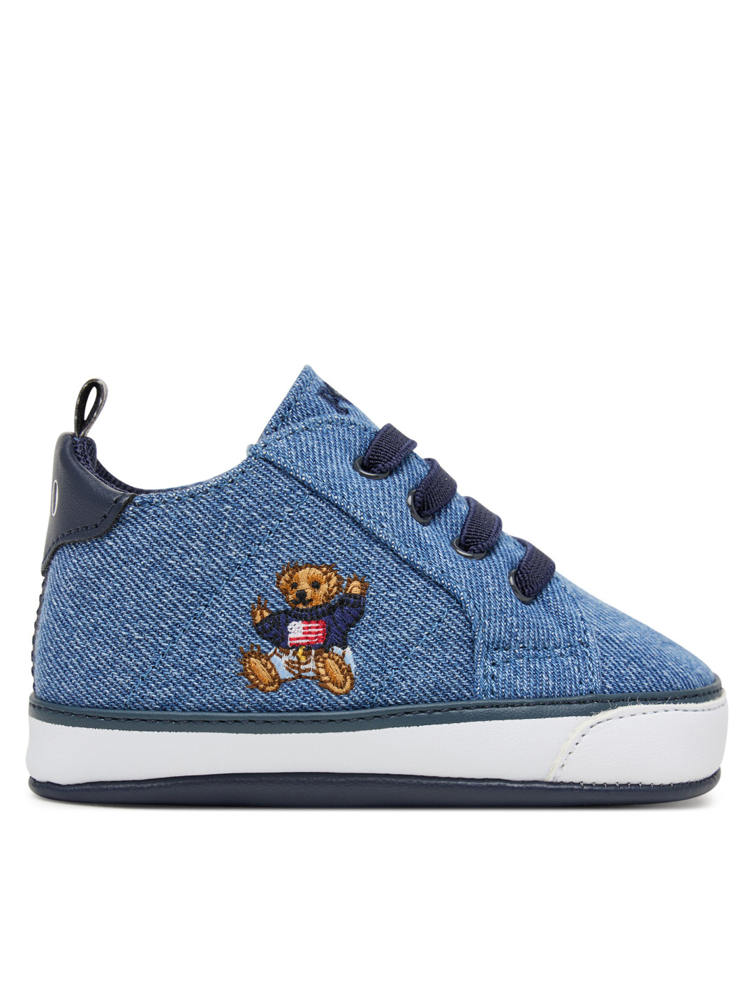 Capáčky Polo Ralph Lauren Quilton Bear Gore RL03477430 Tmavomodrá