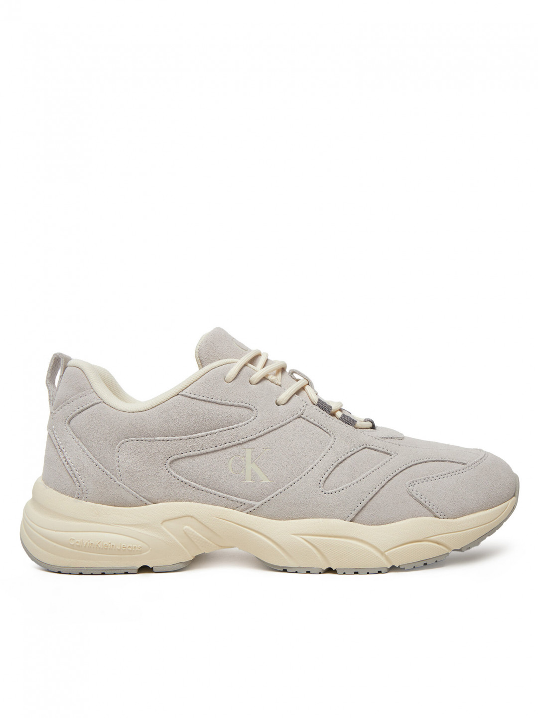 Calvin Klein Jeans Sneakersy Retro Tennis Low Mg Mix Media YM0YM01171 Šedá