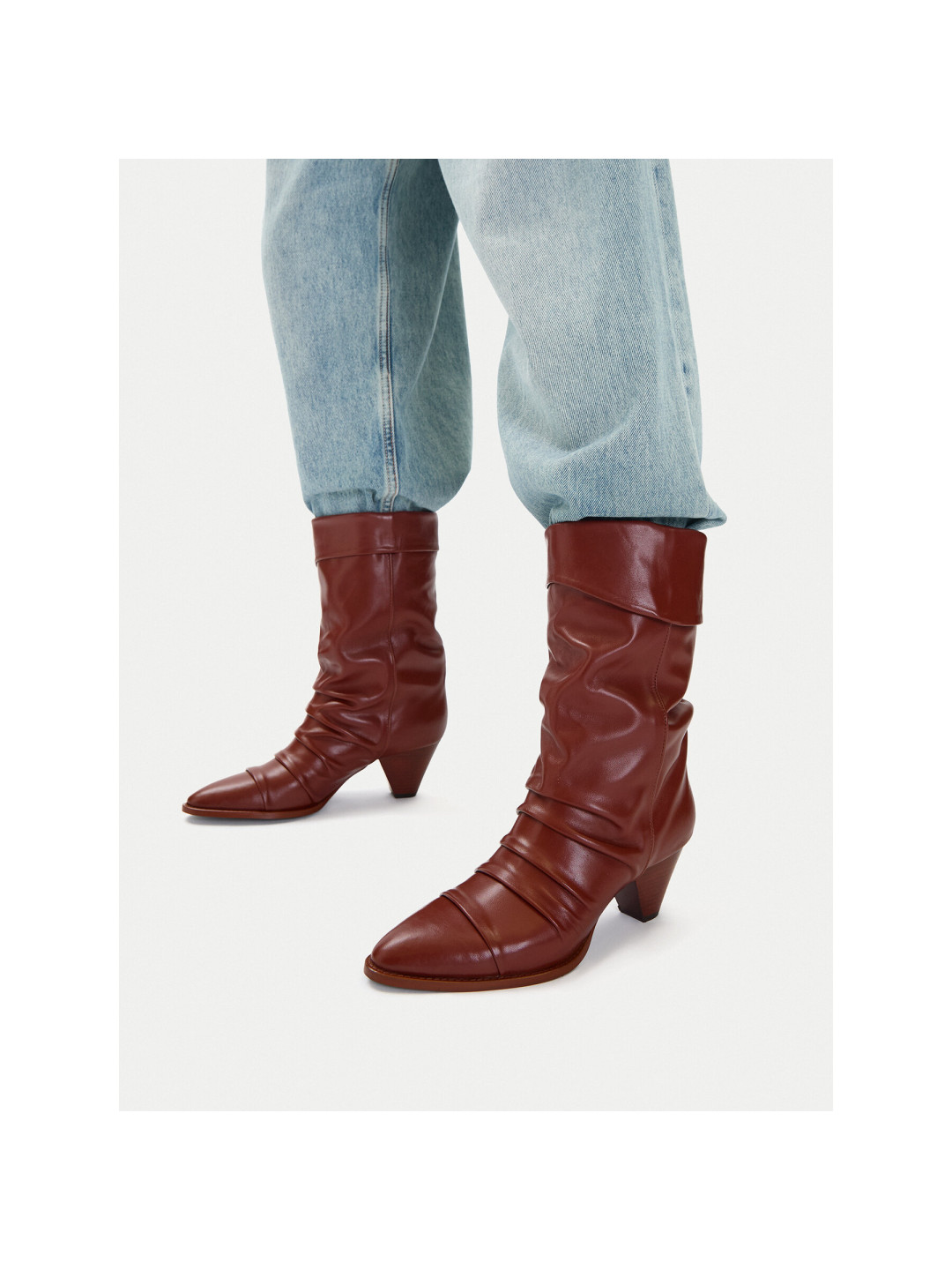 Polokozačky Badura EO-APRIL-25FW218-1 Hnědá