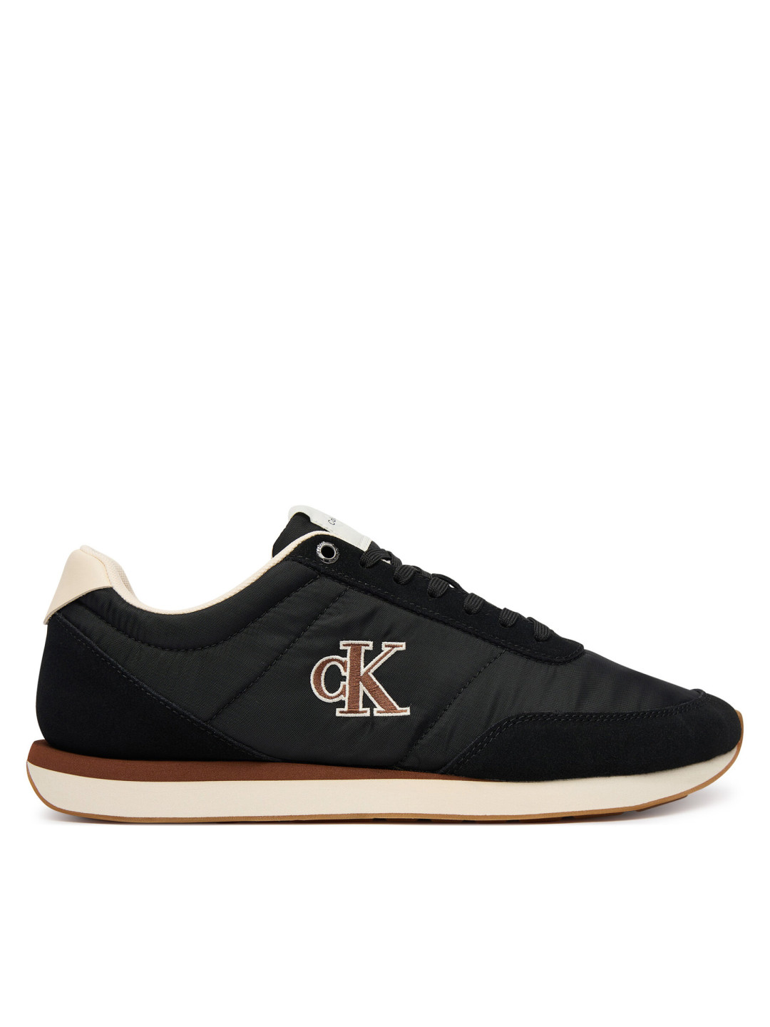 Sneakersy Calvin Klein Jeans Retro Runner Ess Mix Mat YM0YM01361 Černá