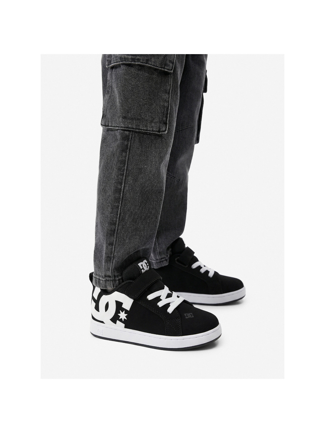 Sneakersy DC Shoes EO-COURT GRAFFIK ELASTIC TODDLER DC02547002 Černá