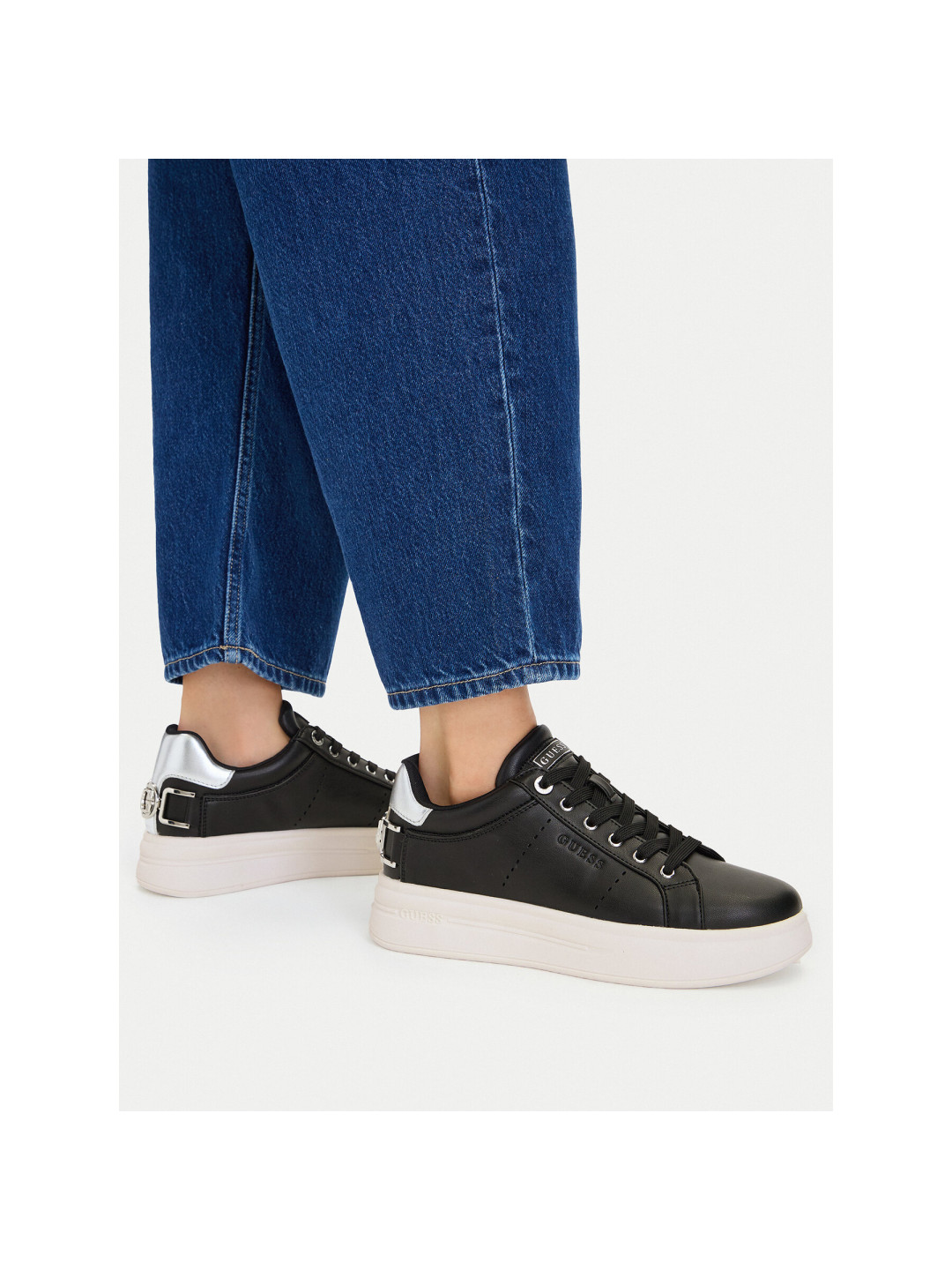 Sneakersy Guess FLPWES ELE12 Černá