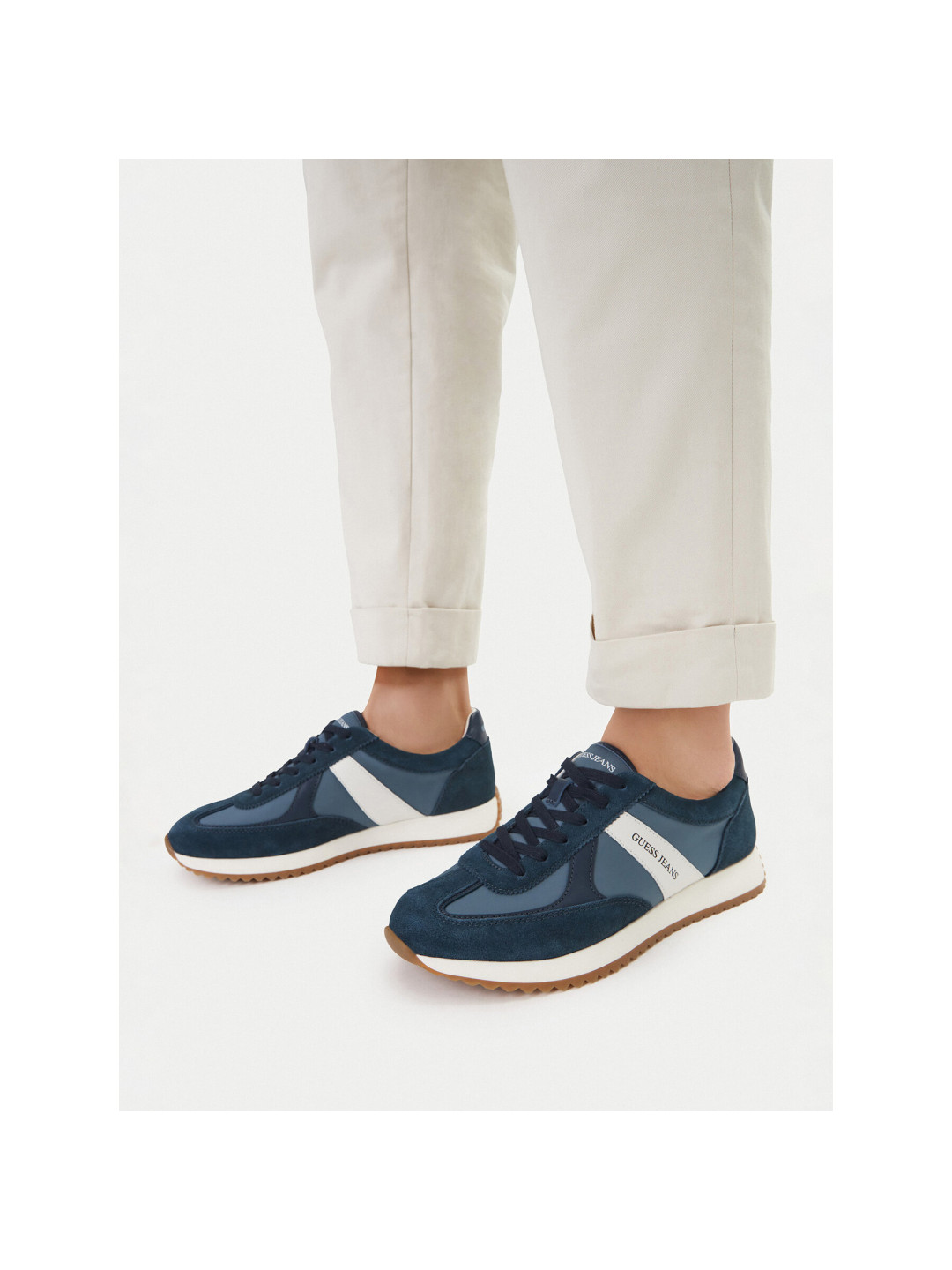 Sneakersy Guess Jeans EO-ORLANDO-01 126AM Tmavomodrá