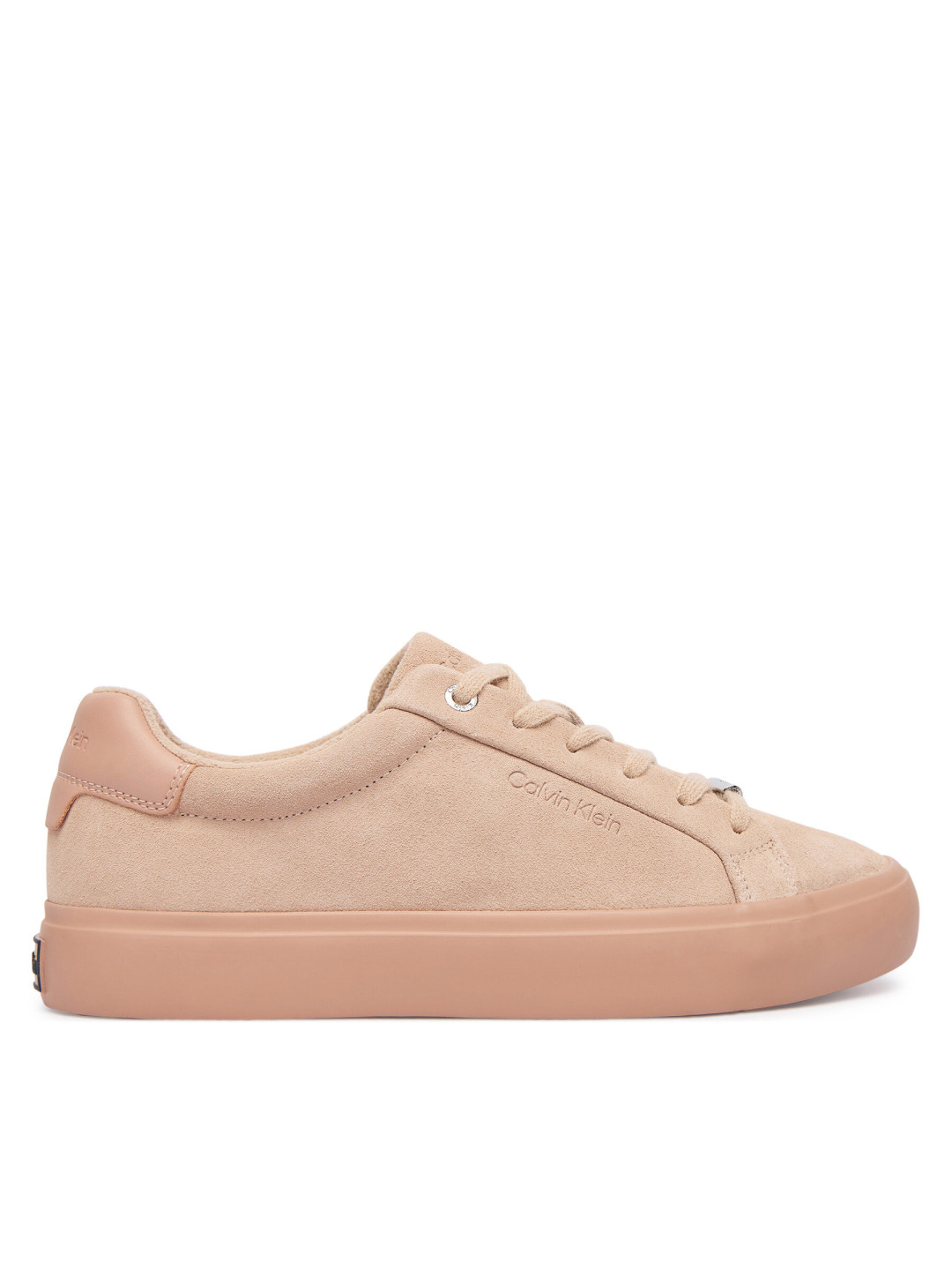 Sneakersy Calvin Klein Lace-Up Sneaker Suede Wl Ck HW0HW02679 Růžová