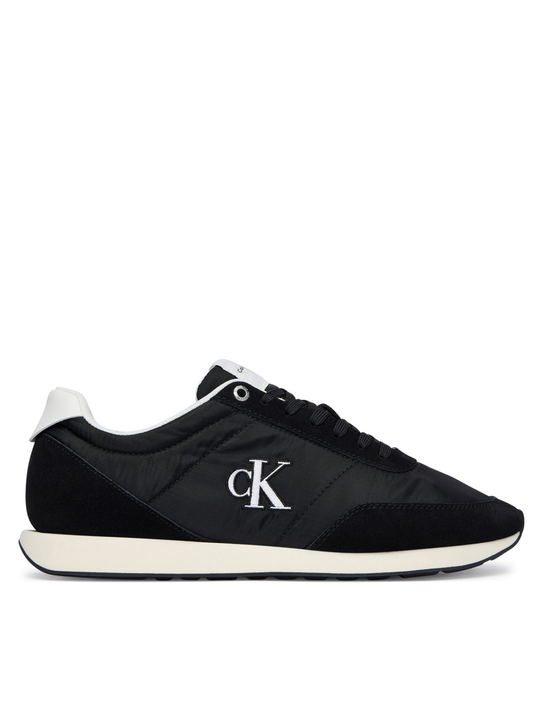 Sneakersy Calvin Klein Jeans Retro Runner Ess Mix Mat YM0YM01361 Černá