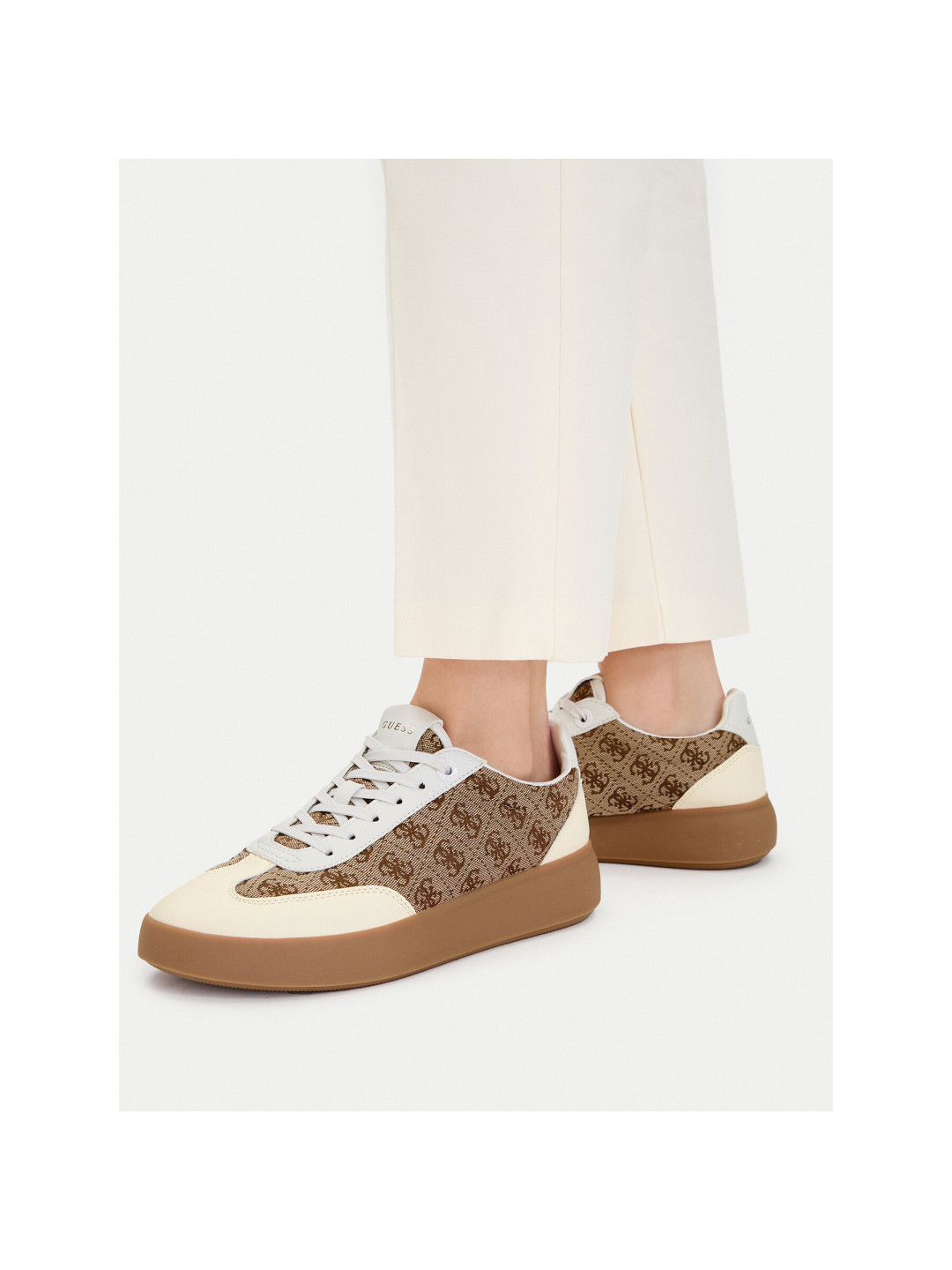 Sneakersy Guess FLPPAR FAL12 Béžová