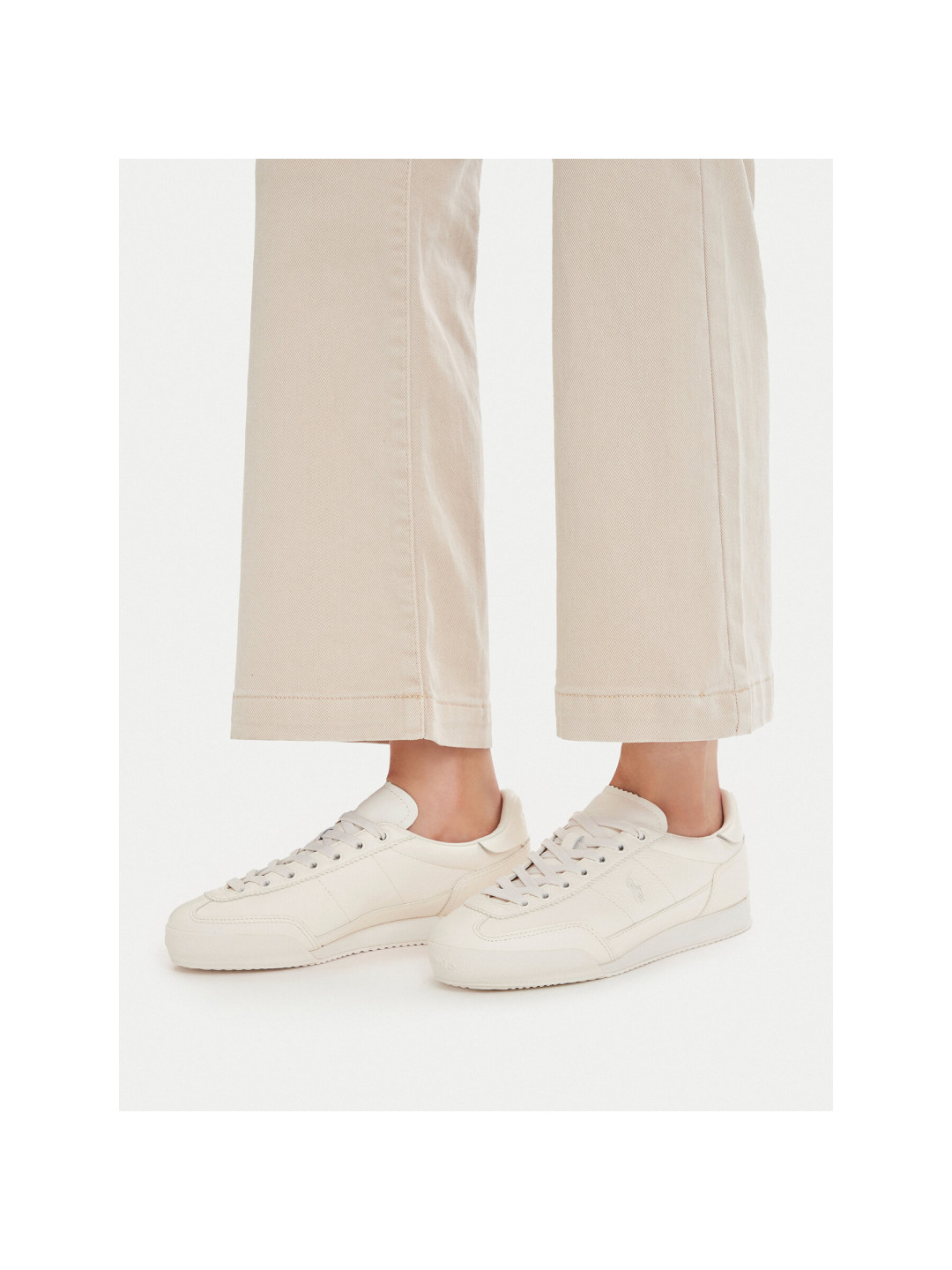 Sneakersy Polo Ralph Lauren 804P04917001 Écru