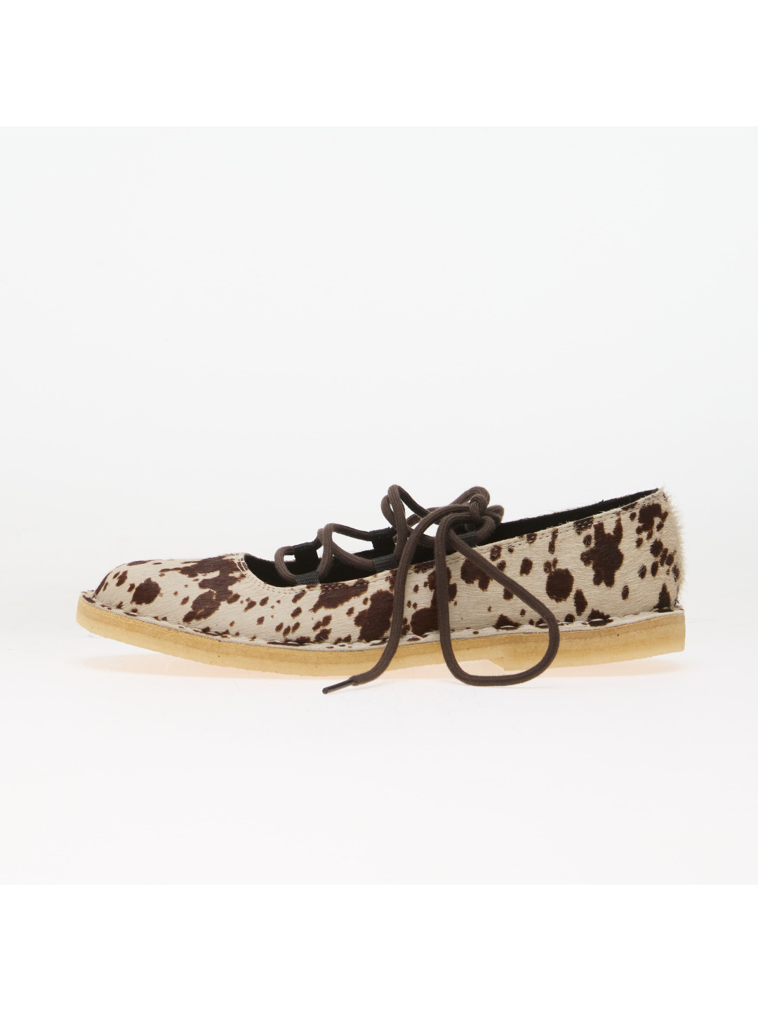 Tenisky Clarks DSRT Jane Lace Brown Cow Print