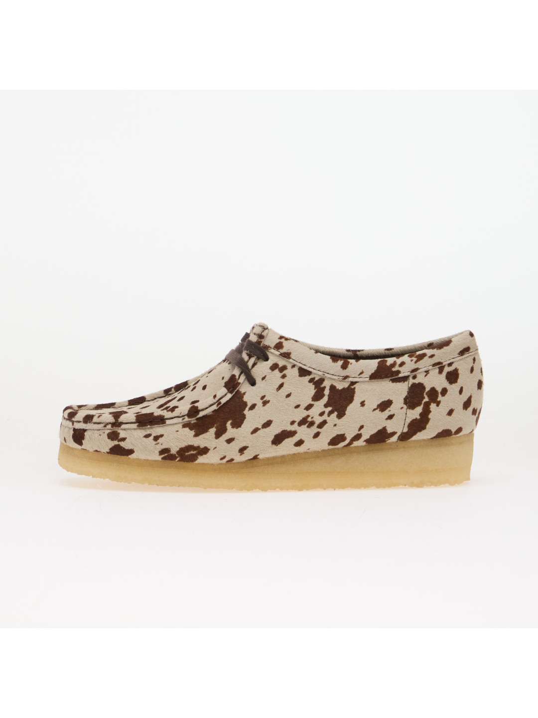 Tenisky Clarks Originals Wallabee Brown Cow Print