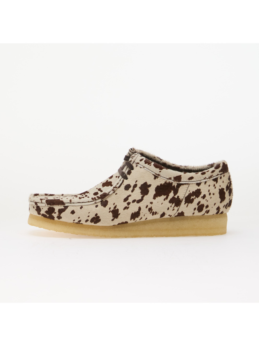 Tenisky Clarks Originals Wallabee Brown Cow Print
