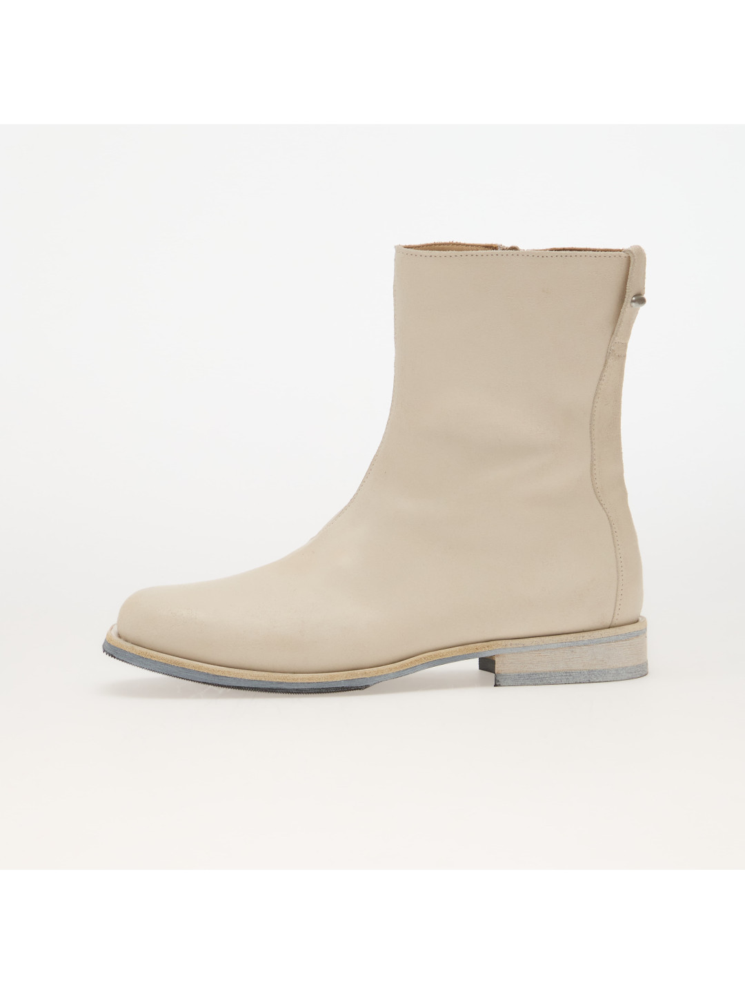 Boty OUR LEGACY Slim Camion Boot Dirty White Waxed Suede 42