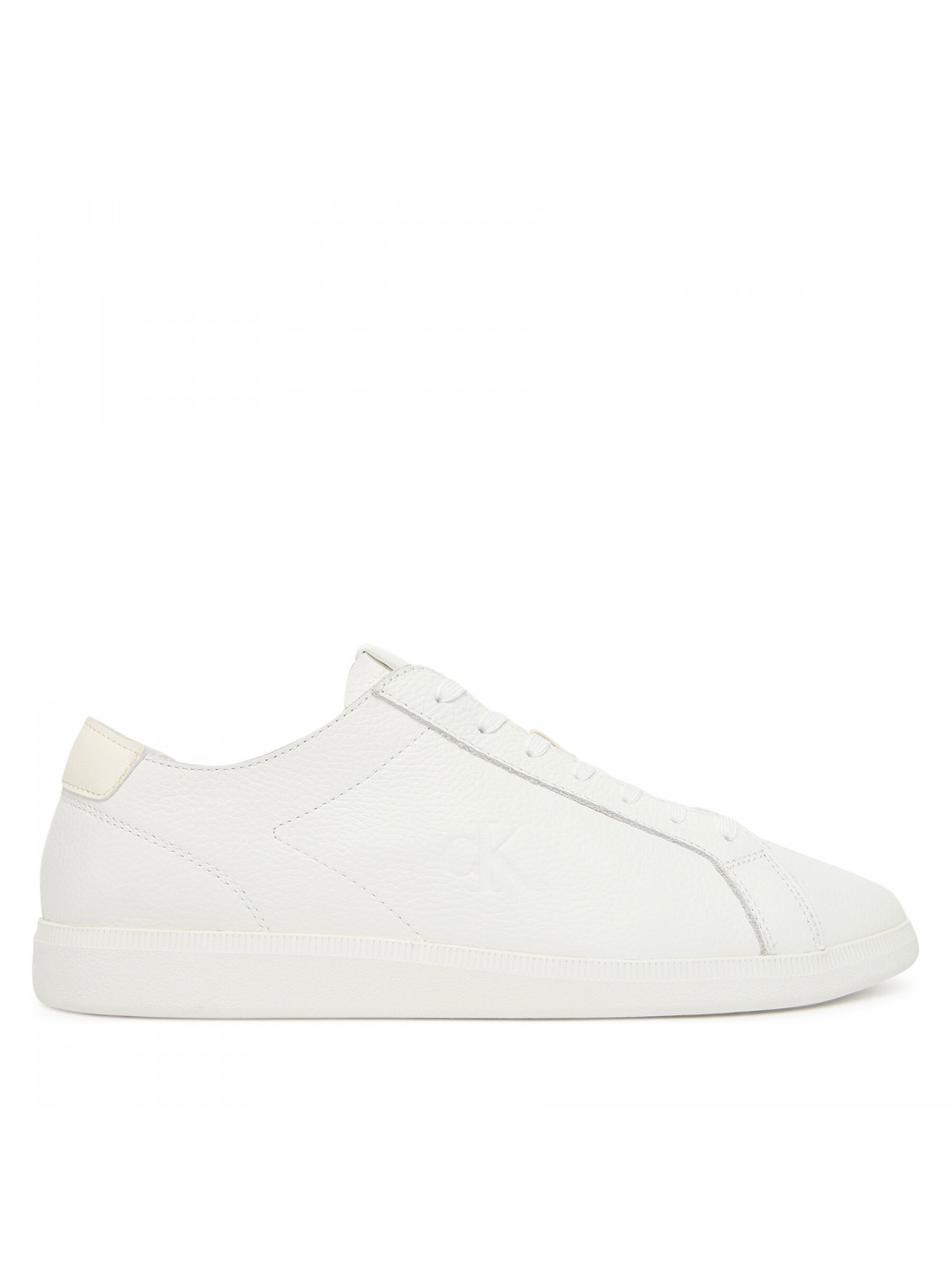 Sneakersy Calvin Klein Jeans Low Profile Cupsole Tmb Lth YM0YM01331 Bílá