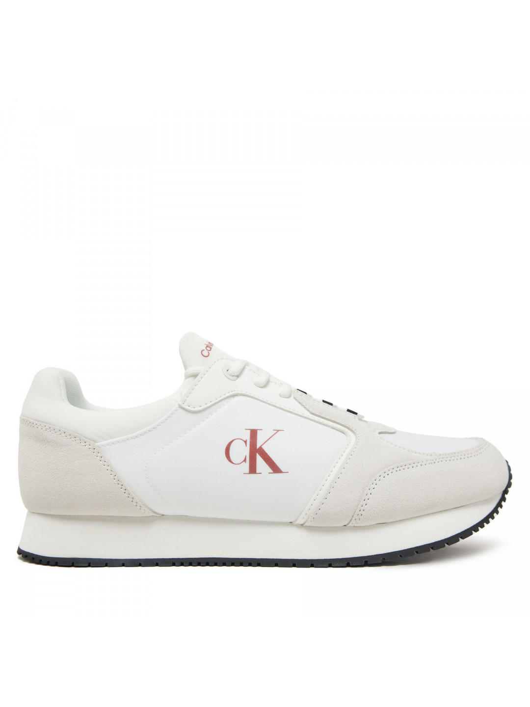Sneakersy Calvin Klein Jeans Retro Sock Runner Mg YM0YM01152 Bílá
