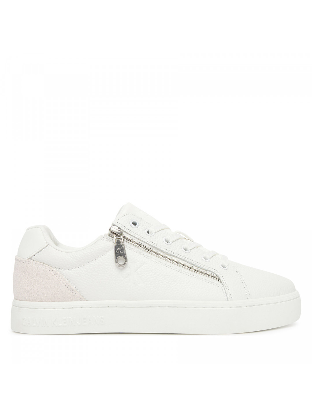Sneakersy Calvin Klein Jeans Classic Cupsole Zip Low In YM0YM01318 Bílá