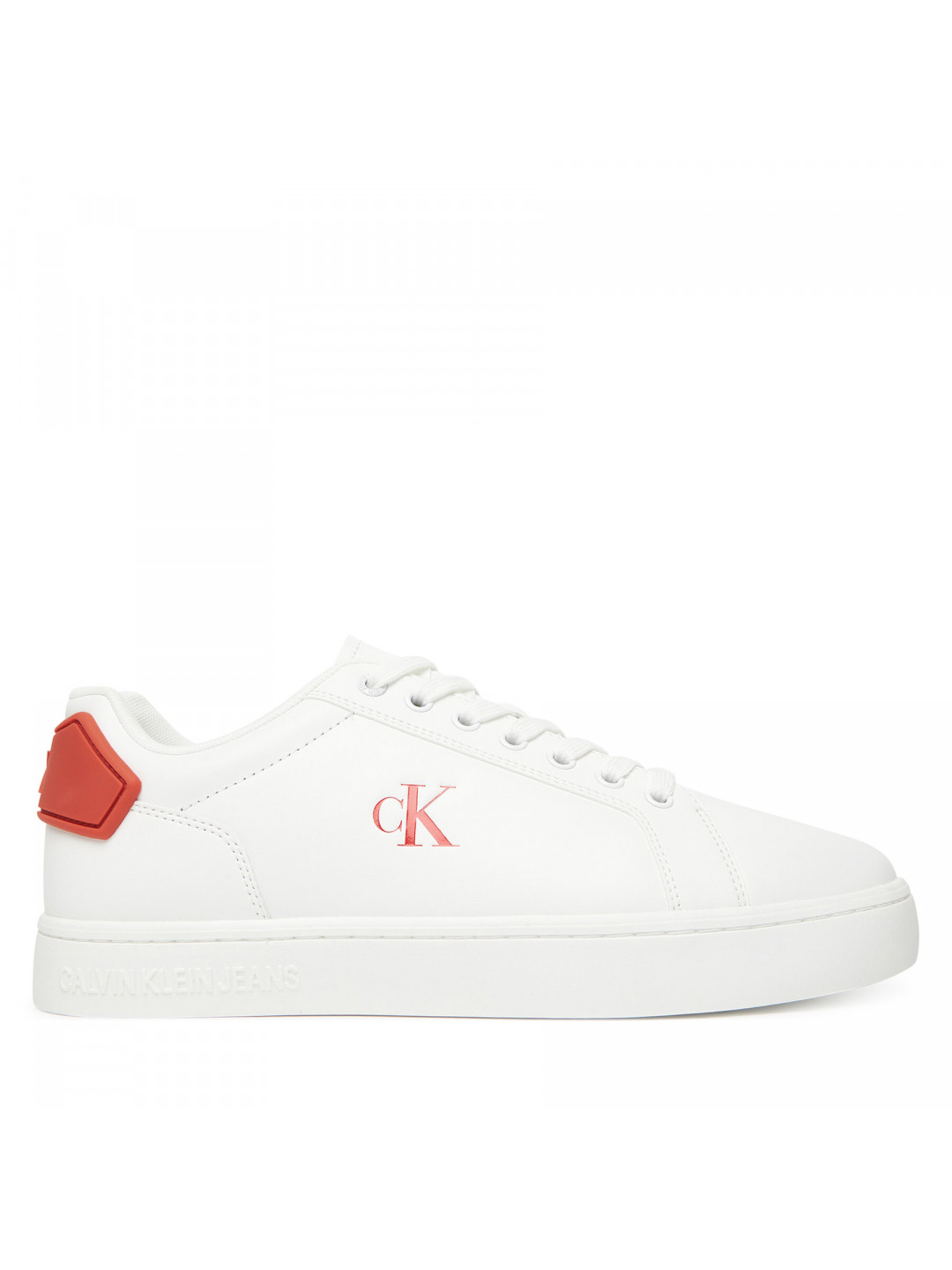 Sneakersy Calvin Klein Jeans Classic Cupsole Ru Patch Lth YM0YM01297 Bílá