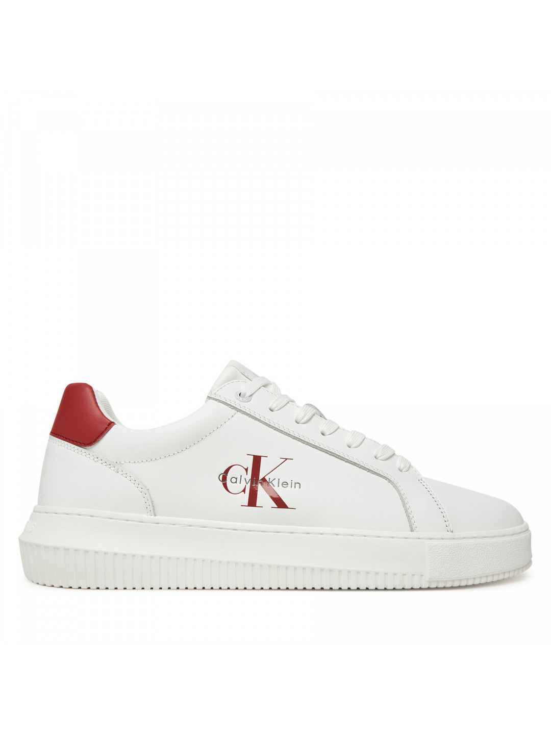 Sneakersy Calvin Klein Jeans Chunky Cupsole Monologo YM0YM01317 Bílá
