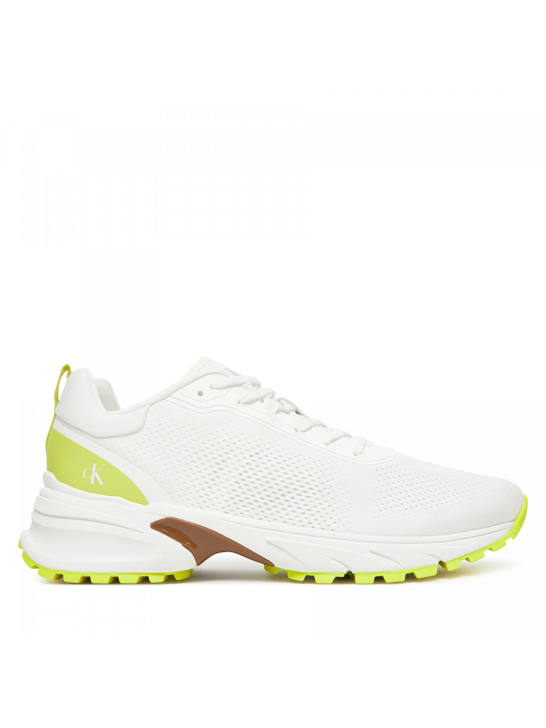 Sneakersy Calvin Klein Jeans Hike Runner Tech Knit YM0YM01284 Bílá