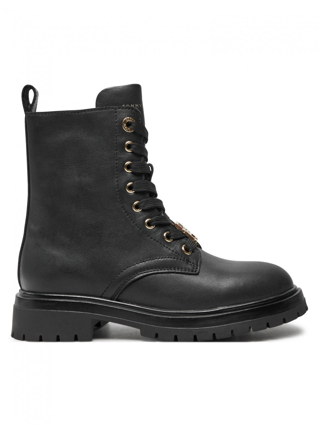 Tommy Hilfiger Turistická obuv Lace Up Bootie T3A5-33568-0092 M Černá